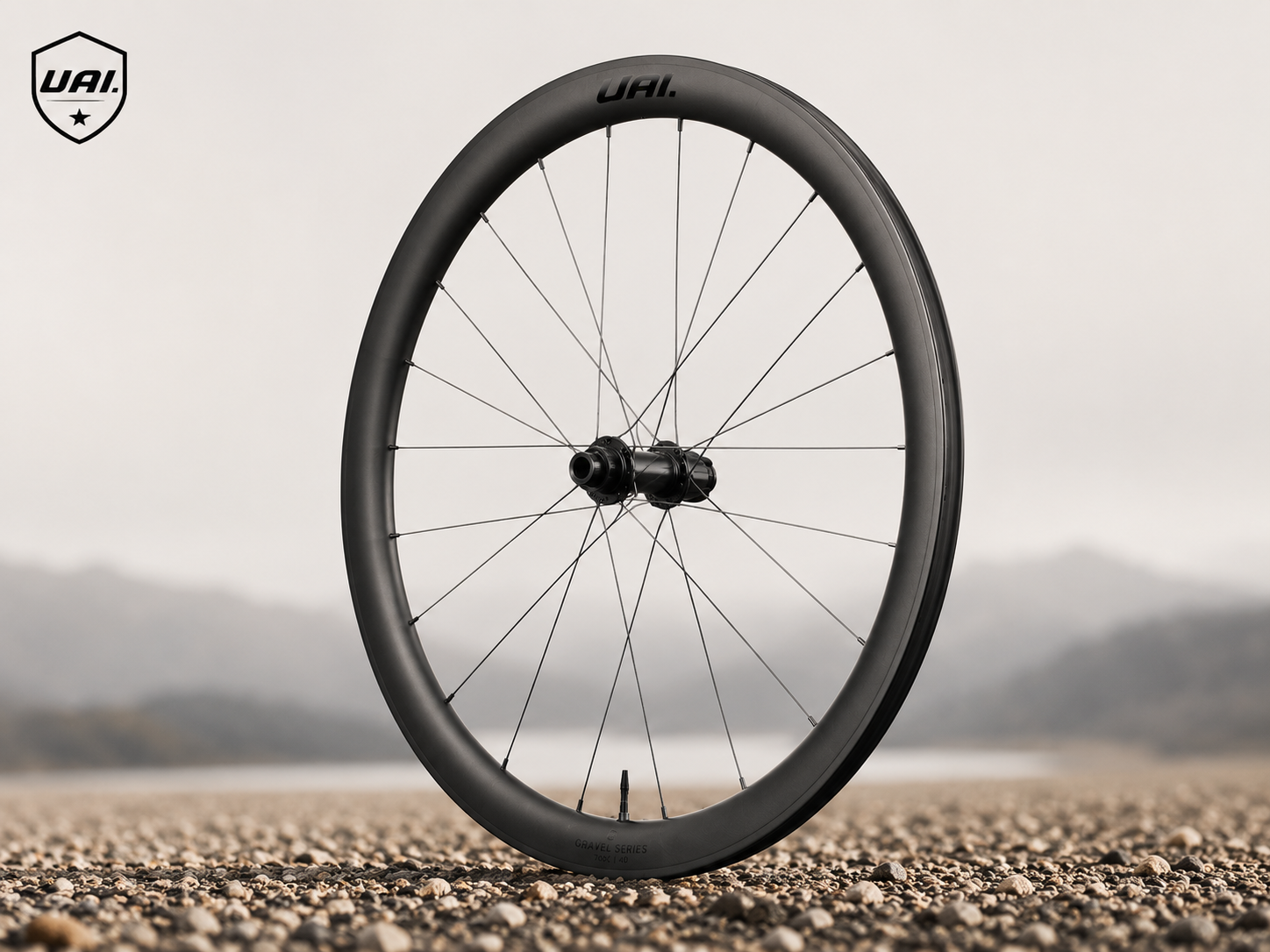 Roda de carbono UAI para Gravel